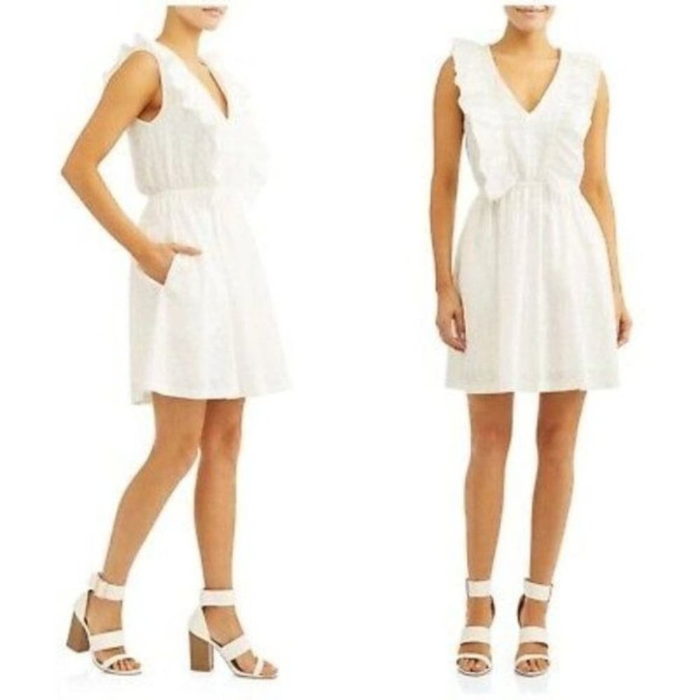 TEXTILE Elizabeth & James Ruffle Eyelet Dress, XXL